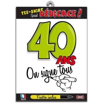 Tee-shirt anniversaire 40 ans