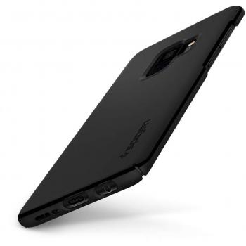 Spigen, Coque Samsung Galaxy S9, [Thin Fit] PC Rigide, Fine, Légère [Noir]