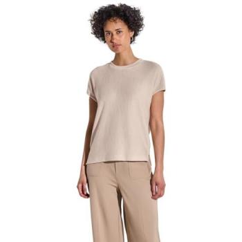 Street One Soft Shirt für Damen – Beige, Rundhals, Bündchen