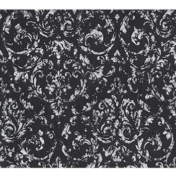 Architects Paper Barock Tapete Metallic Silk, 10,05 m x 0,53 m schwarz