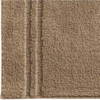 Tapis de bain en coton 70x120 cm beige sable