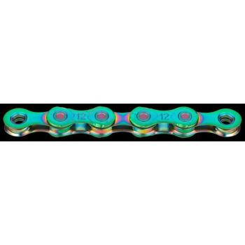 Aurora Green Color KMC X12 Cycling Chain (126L)