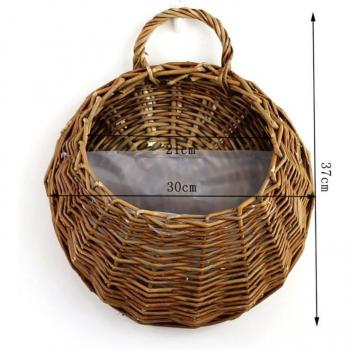 Florero Colgante de Mimbre