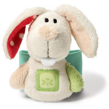 Nici Bébé : Bracelet‑Hochet Lapin Crème
