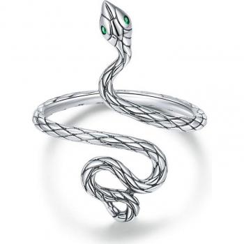 BAMOER Zircon Serpent – Anneau Féminin en Argent 925