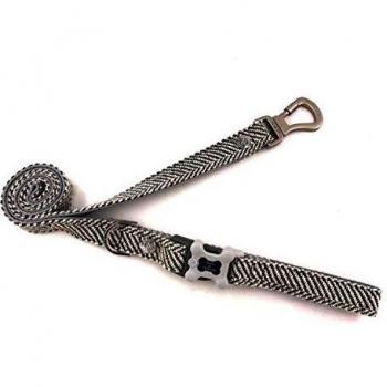 Hugo & Hudson Navy Herringbone Dog Leash