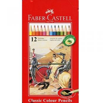 Lápices de colores Faber Castell estuche de metal de 12 lápices