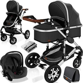 KESSER® Loops 3 in 1 Kinderwagen mit Voll-Gummireifen