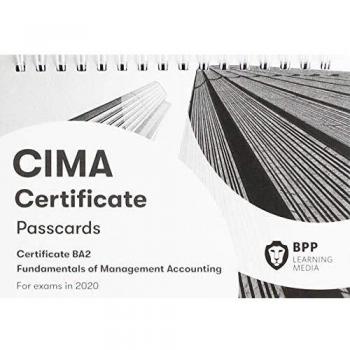 CIMA BA2 Fundamentals of Management Accounting: Passcards