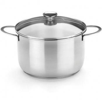 Olla de acero inoxidable con tapa Ancora BRA