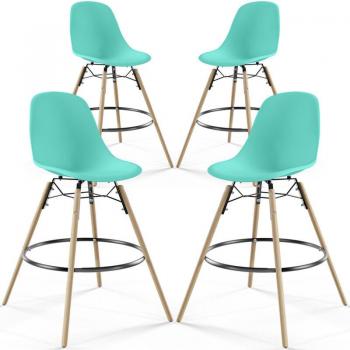 Skandinavische Holz Barhocker