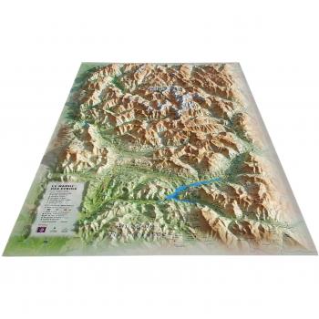 3DMAP CARTE EN RELIEF DU PARC NATIONAL DES ECRINS