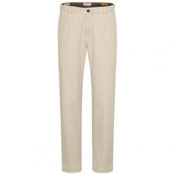 Stilvolle Bundfaltenhose aus 100% Baumwolle in Beige