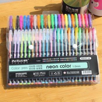 Pastel Neon Glitter Gel Pen Set