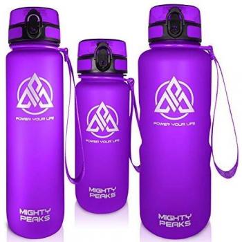 Mighty Peaks Fruchtsieb-Flasche für Kids – BPA‑frei, 1,5 Liter Lila