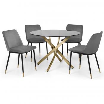 Montero Round Table and Delaunay Chairs Set