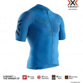 X-bionic Twyce 4.0 Korte Mouw Fiets T-shirt Blauw S