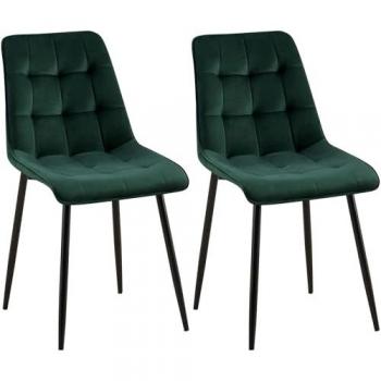 Velluto Verde Set di 2 Sedie Gifford