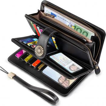 Lang wallet for women with RFID protection