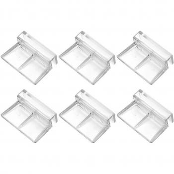 Réservoir Poissons Acrylique avec Clips de Couverture (6 pièces)