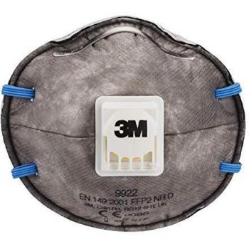 3M 9922 Valved Respirator, FFP2, Specialty Particulate Protection, Blue Color