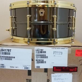 Ludwig LB417BT 14x6,5 Schwarz Glanz schwarz vernickelt