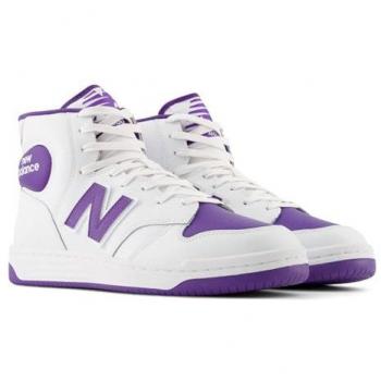 New Balance Men's Sneakers, Purple, Size 5 US, Leather Basketball Sneaker