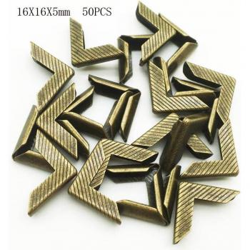 50PCS Bronze Book Corners for Menus and Folders