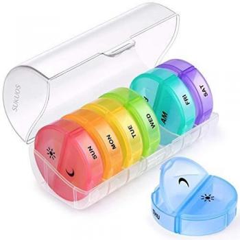 SUKUOS 7 Day Pill Box
