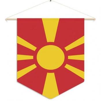 North Macedonia Flag Flaglet – 12” x 18”, Polyester, Full Color, Accessory Pack