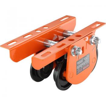 Mophorn Vevor 1 Ton Manual Trolley – 2200 lb Capacity, Dual-Wheel Push Beam