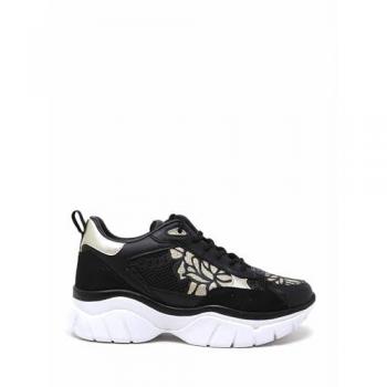 Guess Black Floral Chunky Trainers