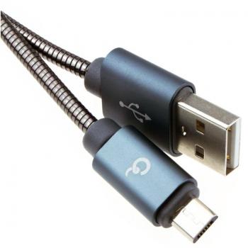 1m Premium USB Micro B Spiral Cable