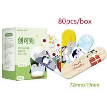 Breathable Cartoon Band Aid Set for Kids