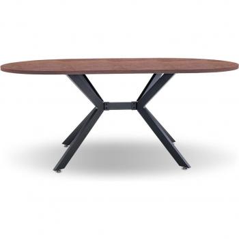 Ashi Central – Tavolo Ovale in Legno e Metallo
