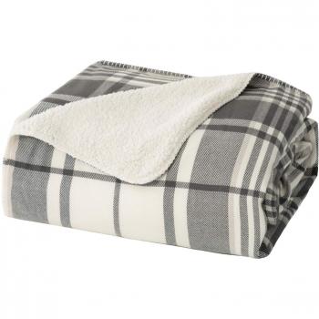 Covering Polar Sherpa Noir-Blanc – Plaid 150x120cm