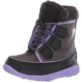 Sorel Whitney Carnival, Botas para Niños, Gris (Dark Grey, Paisley Purple 089)