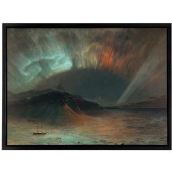Seascape Aurora Borealis – Frederic Church Framed Canvas 12×16