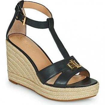 Polo Ralph Lauren Espadrilles Sandalen Hale in Schwarz