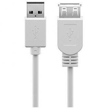 Rallonge USB 2.0, 30 cm, Blanc