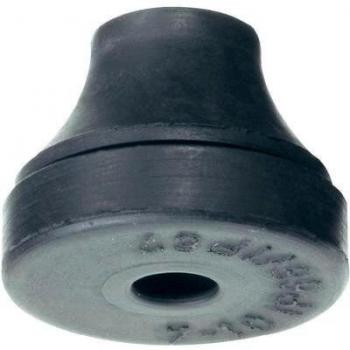 Passacavo nero Ø 10 mm Spessore max. piastra 4 mm Gomma coloroprene 1 pz