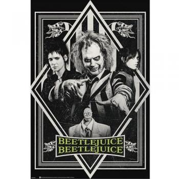 Beetlejuice Maxi-Poster schwarz-weiß-grün 91,5 x 61 cm
