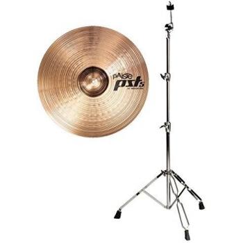 Paiste 20 PST 5 Medium Ride Becken und Beckenständer gerade Set