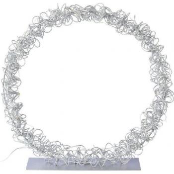 Silberner LED-Ring für kreative Dekoration