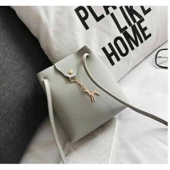 Stylish Ladies Messenger Bag with Cute Charm