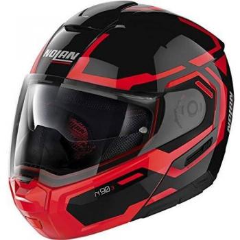 Nolan N90-3 Driller N-Com Casque Noir/Blanc M