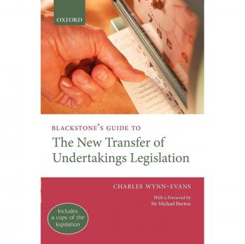 Blackstone's Guide to the 2005 Transfer of Undertakings Legislation