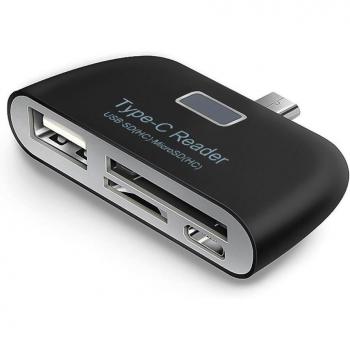 Kebidumei USB C OTG Adapter for SD and TF Cards