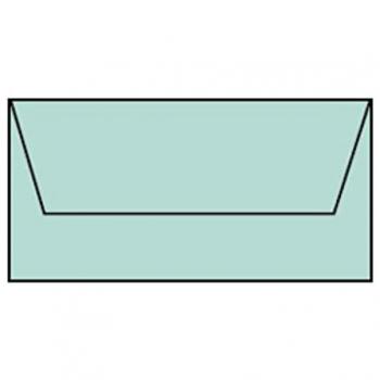 Paperado Seidenfutter‑DL‑Umschläge 10 St., Karibik‑Farbe, Nassklebung – VE=5