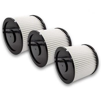 Vhbw 3x Filtres ronds pour aspirateur multifonctions remplacement 6.904-042.0